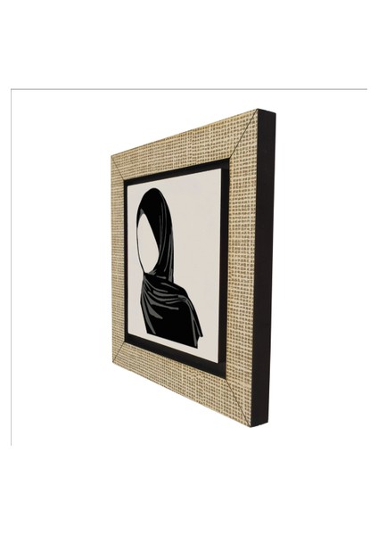 Tesettür Çizimi Baskılı Mdf MAGNETKRG-091BUZDOLABI Süsü indirimleri