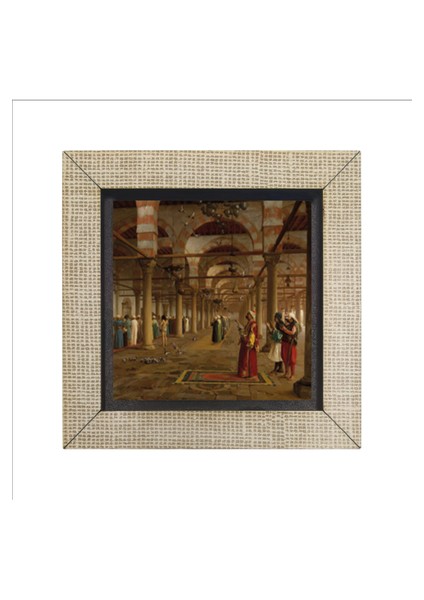 Camide Namaz Kılanlar Jean-Léon Gérôme, 1871 Baskılı Mdf MAGNETKRT-133BUZDOLABI Süsü fırsatları
