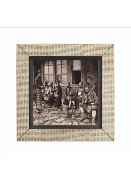 Istanbul’da Bir Kahvehane Fotoğraf, 1905 Baskılı Mdf MAGNETKRT-136BUZDOLABI Süsü fırsatları