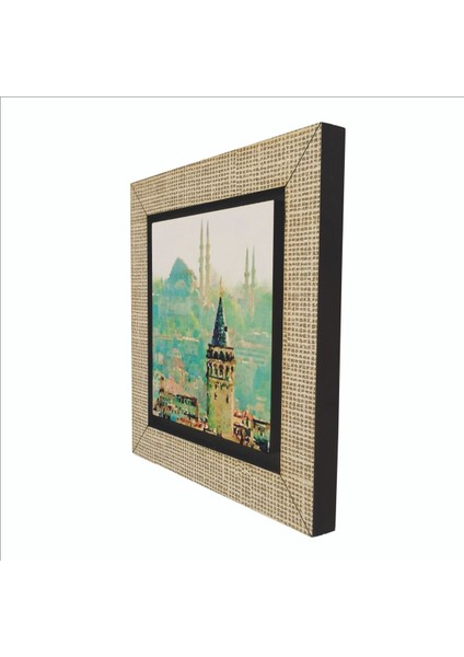 Galata Kulesi + Süleymaniye Camii Baskılı Mdf MAGNETKRT-023BUZDOLABI Süsü indirimleri
