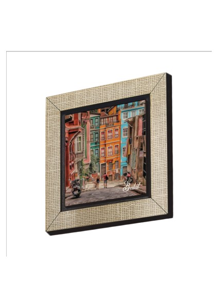Istanbul-Balat Baskılı Mdf MAGNETKRT-054BUZDOLABI Süsü