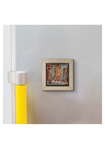 Istanbul-Balat Baskılı Mdf MAGNETKRT-054BUZDOLABI Süsü modelleri