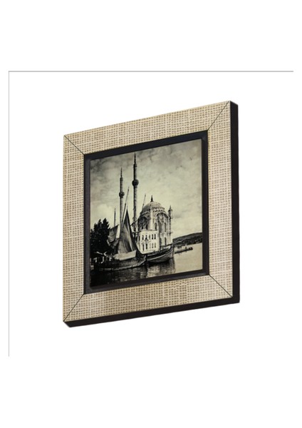 Ortaköy Camii Fotoğraf, 1920’LER Baskılı Mdf MAGNETKRT-037BUZDOLABI Süsü
