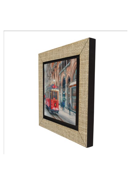 Nostaljik Tramvay Baskılı Mdf MAGNETKRT-046BUZDOLABI Süsü indirimleri