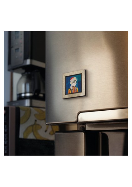 Sarıklı Osmanlı Kedisi Baskılı Mdf MAGNETKRT-067BUZDOLABI Süsü fiyatları