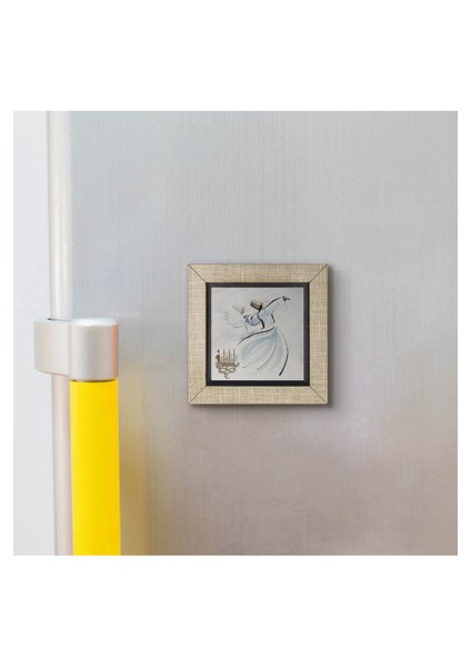 Semazen Baskılı Mdf MAGNETKRT-072BUZDOLABI Süsü