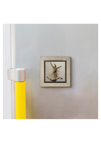 Semazen Baskılı Mdf MAGNETKRT-074BUZDOLABI Süsü