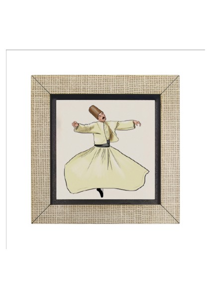 Semazen Baskılı Mdf MAGNETKRT-077BUZDOLABI Süsü
