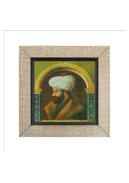 Fatih Sultan Mehmet Değiştirilmiş Çizim Baskılı Mdf MAGNETKRT-089BUZDOLABI Süsü fırsatları