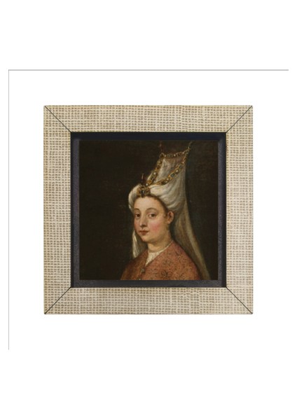 Hürrem Sultan Portre Çizim Baskılı Mdf MAGNETKRT-094BUZDOLABI Süsü fırsatları