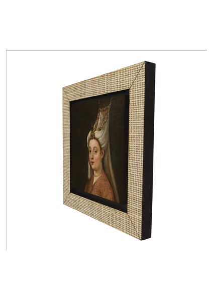 Hürrem Sultan Portre Çizim Baskılı Mdf MAGNETKRT-094BUZDOLABI Süsü indirimleri
