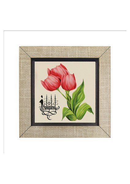 Istanbul Lalesi Baskılı Mdf MAGNETKRT-069BUZDOLABI Süsü fırsatları