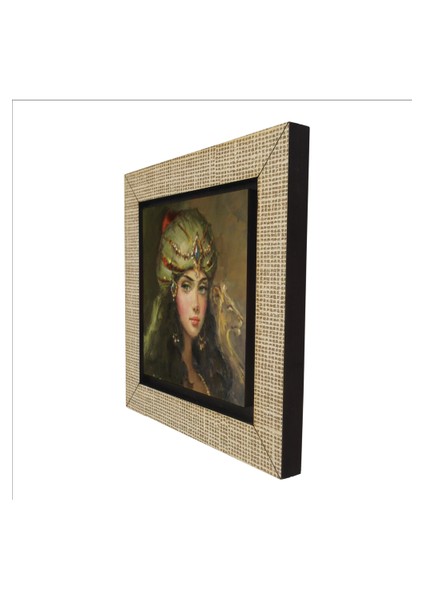 Osmanlı Kadın Çizimi Baskılı Mdf MAGNETKRT-111BUZDOLABI Süsü indirimleri