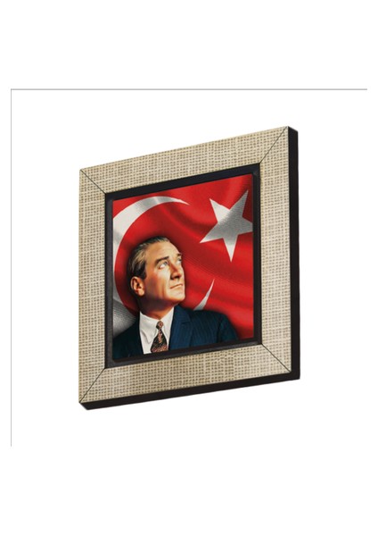 Atatürk Baskılı Mdf MAGNETKRT-100BUZDOLABI Süsü