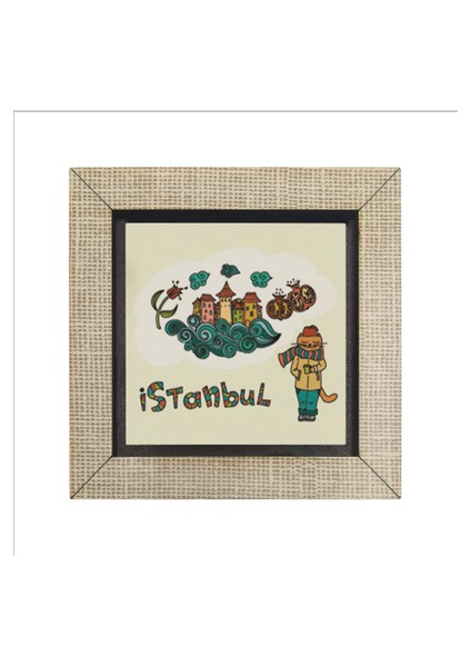 Istanbul Kedisi Baskılı Mdf MAGNETKRT-062BUZDOLABI Süsü fırsatları