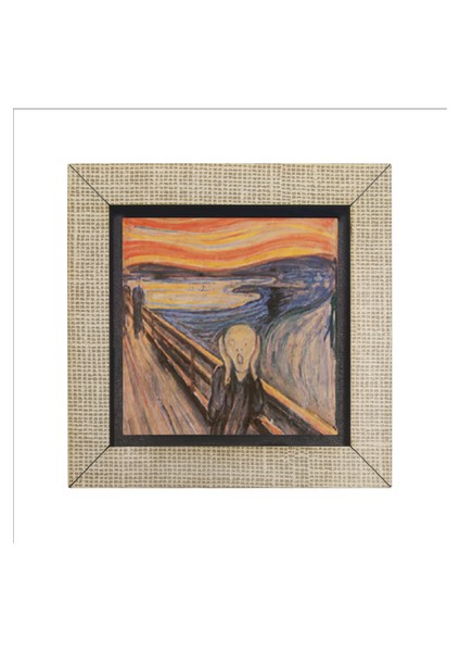 Çığlık Edvard Munch, 1893 Baskılı Mdf MAGNETKRG-168BUZDOLABI Süsü fırsatları
