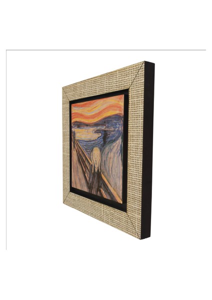 Çığlık Edvard Munch, 1893 Baskılı Mdf MAGNETKRG-168BUZDOLABI Süsü indirimleri