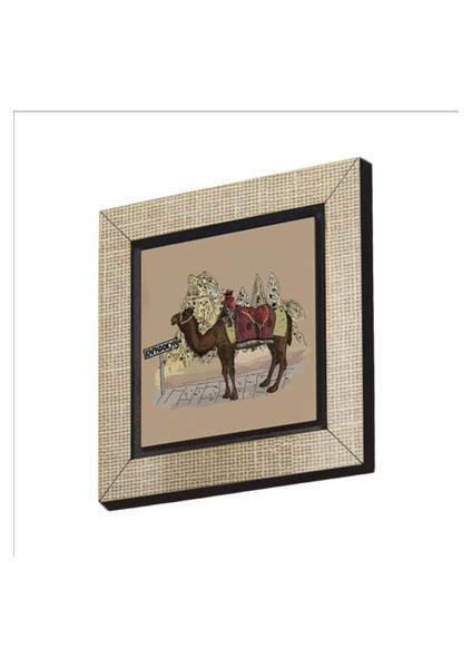 Kapadokya Baskılı Mdf MAGNETKRT-117BUZDOLABI Süsü