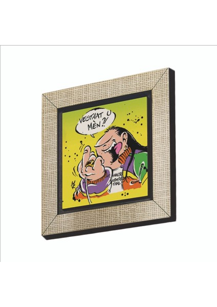 Haagse Harry Hollanda Çizgiroman Karakteri Baskılı Mdf MAGNETKRG-044BUZDOLABI Süsü