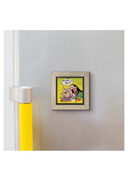 Haagse Harry Hollanda Çizgiroman Karakteri Baskılı Mdf MAGNETKRG-044BUZDOLABI Süsü modelleri