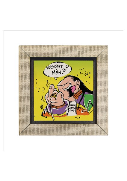 Haagse Harry Hollanda Çizgiroman Karakteri Baskılı Mdf MAGNETKRG-044BUZDOLABI Süsü fırsatları