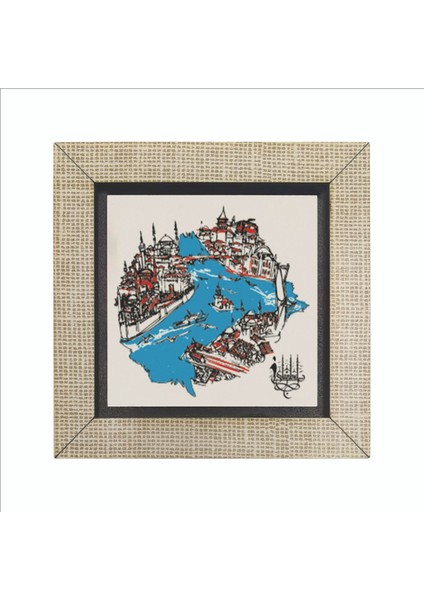 Istanbul Boğazı ve Haliç Baskılı Mdf MAGNETKRT-031BUZDOLABI Süsü fırsatları