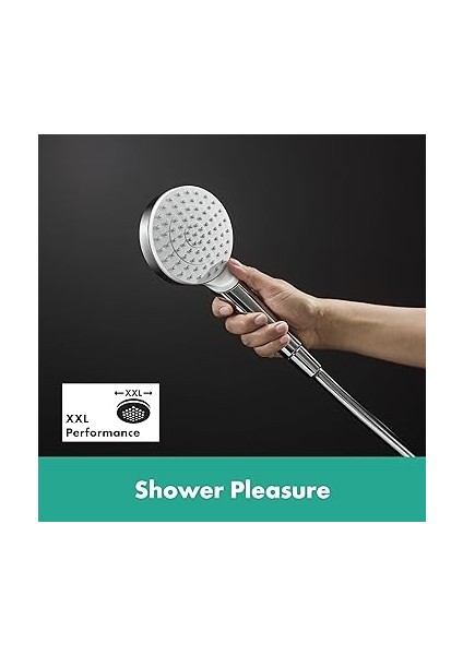Hansgrohe Su Tasarruflu Duş Başlığı Croma Select E, Duş Başlığı, 3 Püskürtme Türü, Kireç Önleme Fon