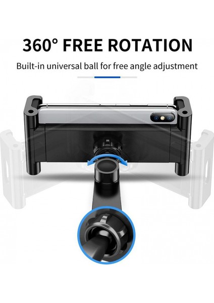 Universal Araç Arka Koltuk Başlıklı Teleskopik Tablet & Telefon Tutucu Siyah fiyatları