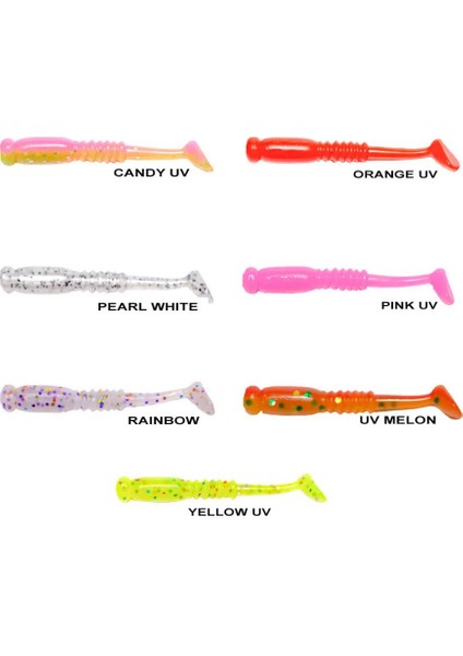 Rock Tail 4cm Kokulu Silikon Yem (12 Adet)