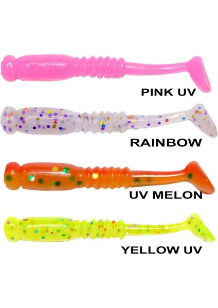 Rock Tail 4cm Kokulu Silikon Yem (12 Adet)