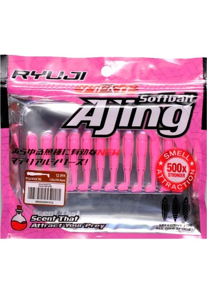 Rock Tail 4cm Kokulu Silikon Yem (12 Adet)
