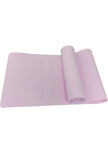 Ekstra Konforlu Yoga Matı - 8mm Kalınlık, Ekolojik Tpe Pilates Egzersiz Minderi Pembe modelleri