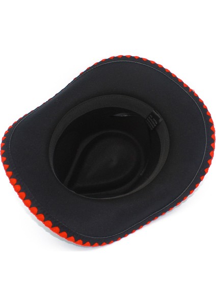 Boğa Başı Kemer Batı Kovboy Şapkası Erkek ve Kadın Açık Şövalye Şapkası (Yurt Dışından) modelleri