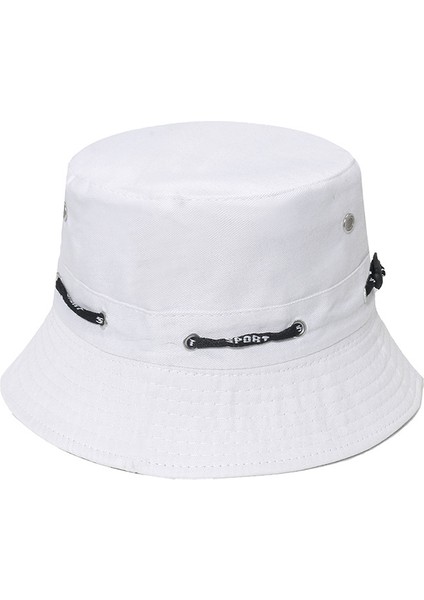 Balıkçı Şapkası Yaz Nefes Şapka Düz Renk Balıkçı Şapkası Açık Güneş Şapkası Hava Deliği Güneş Koruma Güneş Şapkası (Yurt Dışından)