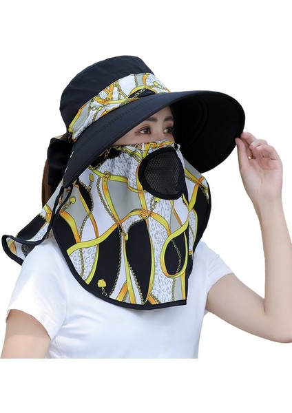 Kadınlar Için Yeni Bahar ve Yaz Güneş Koruma Şapkası, Dış Mekan Güneş Koruması ve Anti-Uv Güneş Şapkası, Geniş Kenarlı Yüz Şapkası (Yurt Dışından)