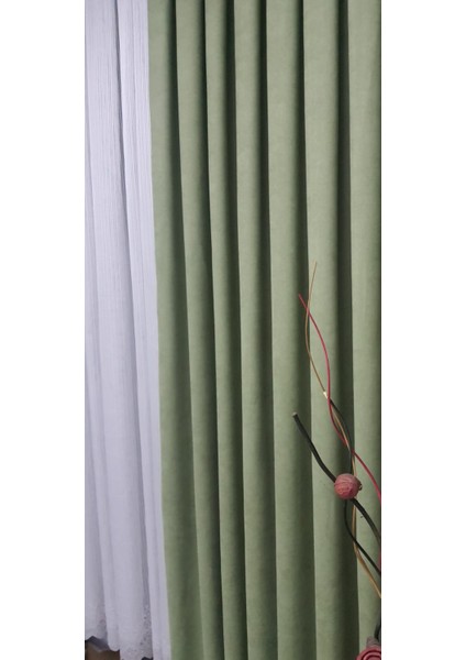 Kullanıma Hazır Pilesiz Ekstraforlu Düz Dikim Fon Perde Tek Kanat 9195 modelleri