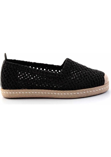 Siyah Örgü Kadın Espadril K01117011216
