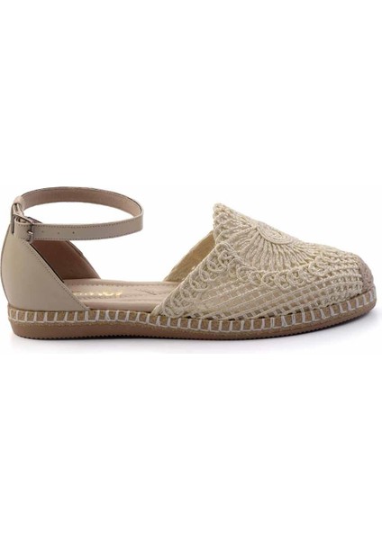 Bej Örgü Kadın Espadril K01117011416