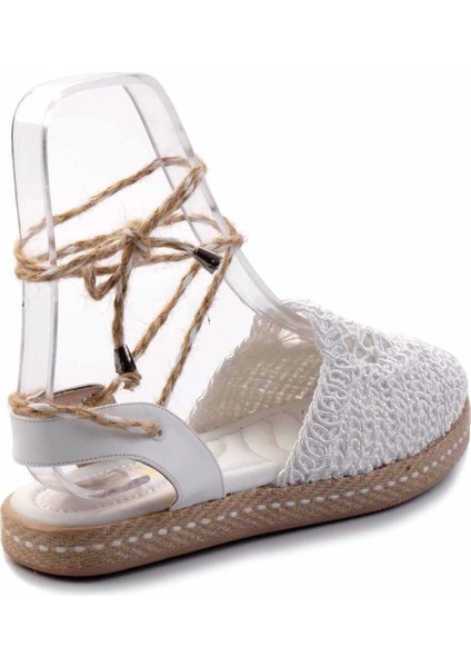 Beyaz Örgü Kadın Espadril K01117011116 modelleri