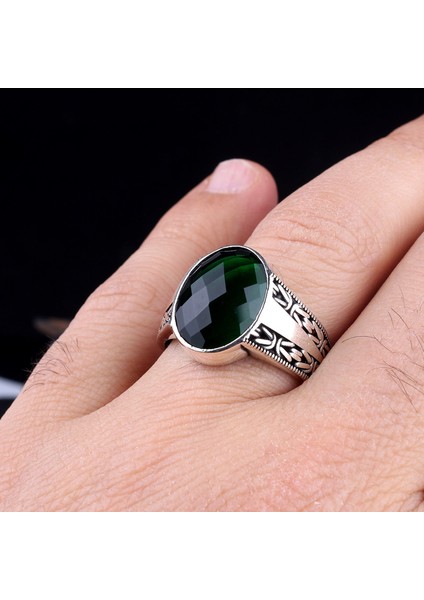 Zirkon Taşlı Kral Zincir Model 925 Ayar Gümüş Erkek Yüzük modelleri