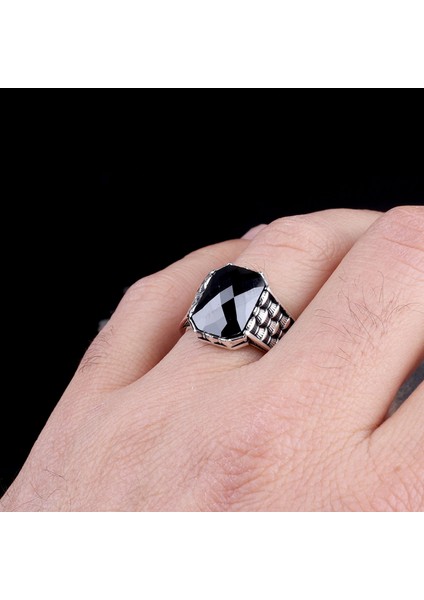 Zirkon Taşlı Model 925 Ayar Gümüş Erkek Yüzük modelleri