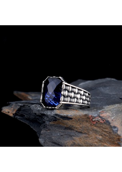 Zirkon Taşlı Model 925 Ayar Gümüş Erkek Yüzük fiyatları