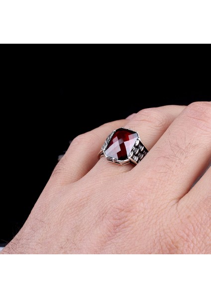 Zirkon Taşlı Model 925 Ayar Gümüş Erkek Yüzük modelleri