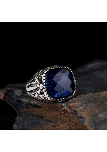 Zirkon Taşlı 925 Ayar Gümüş Erkek Yüzük fiyatları