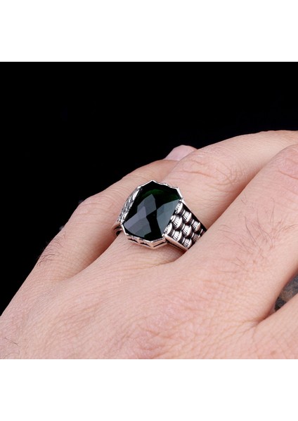 Zirkon Taşlı Model 925 Ayar Gümüş Erkek Yüzük modelleri