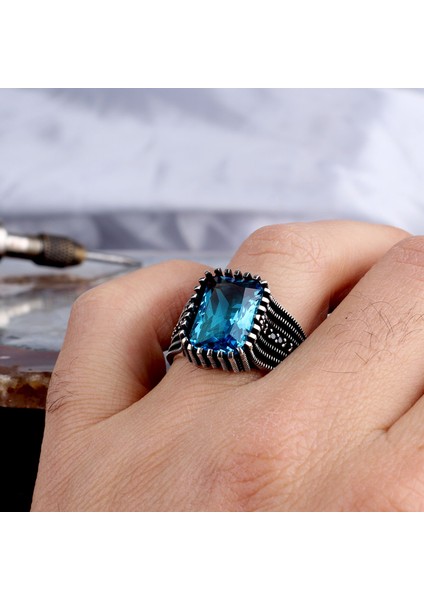 Zirkon Taşlı Model 925 Ayar Gümüş Erkek Yüzük modelleri