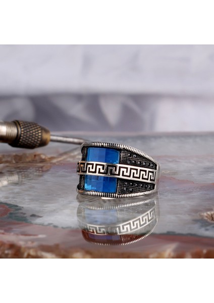 Siyah Zirkon Taşlı Model 925 Ayar Gümüş Erkek Yüzük fiyatları