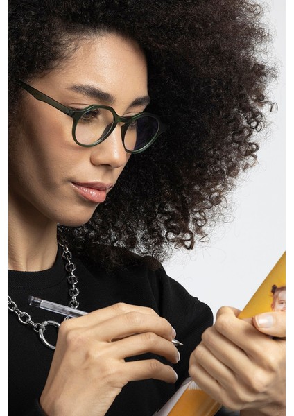 Unisex Mavi Işık Korumalı Gözlük Çerçeve ile Mavi