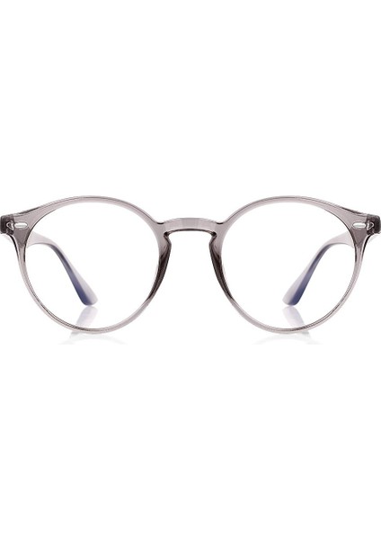 Mavi Işık Korumalı Kadın Gözlük Yuvarlak Çerçeve Modern Tasarım Gri Renk modelleri