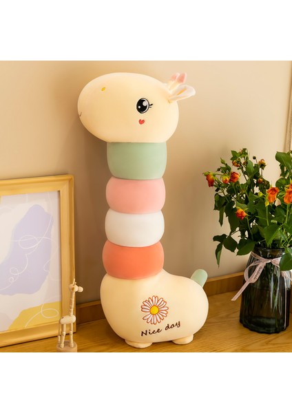 Yeni Sevimli Zürafa Yastık, Sevimli Büyük Şerit Bez Bebek, Çocuklar Için Peluş Bebek Oyuncak (Yurt Dışından)